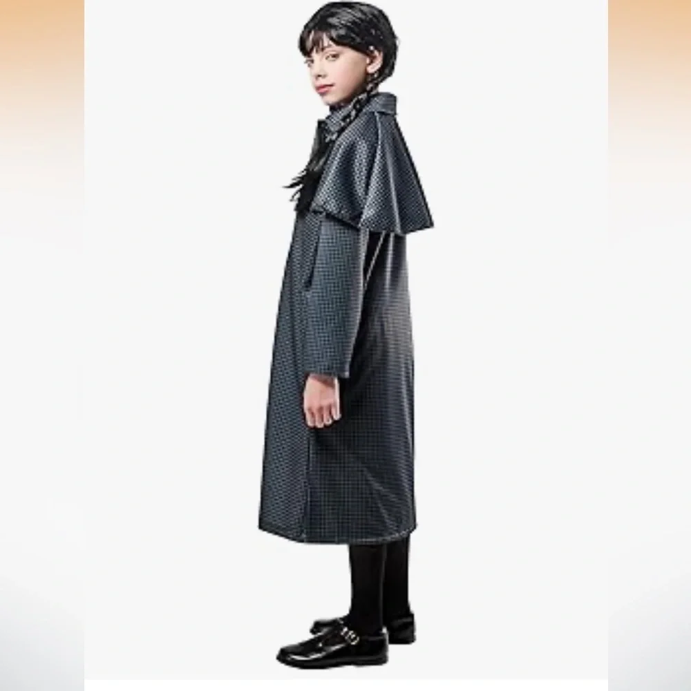 NWT Rubies Wednesday TV Series: Wednesday Addams Costume Coat - Picture 3 of 7